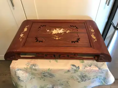 Hand Crafted Chinese teakwood stand table, View more