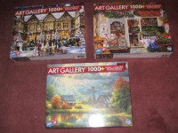 7 puzzle casse-tête art gallery 1000 morceaux 2x500