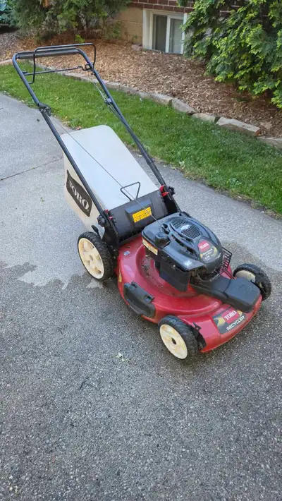 Toro lawnmower for sale, self propelled. Has fresh oil, blade sharpened, air filter changed and spar...