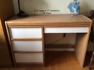 Bureau de travail, 4 tiroirs, View more