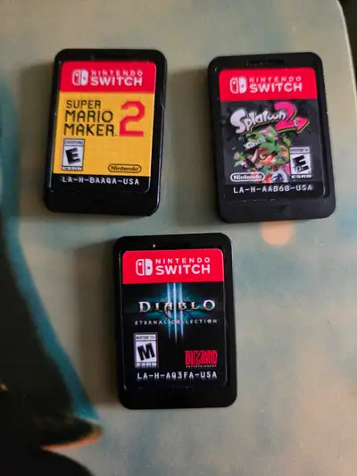 Switch Games $25 each, View more