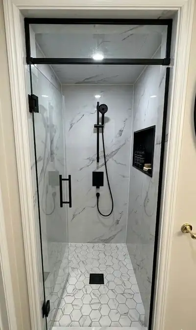 Bathroom renovation, View more