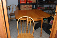 solid maple table and chairs