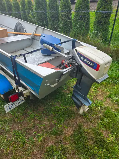 14' boat motor and trailer package, View more