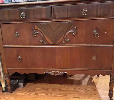 Vintage Wooden Dresser, View more