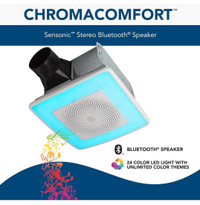 Broan-NuTone SPK110RGBL ChromaComfort Bathroom Exhaust Fan