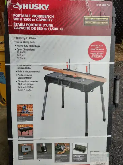 Husky portable work station, View more