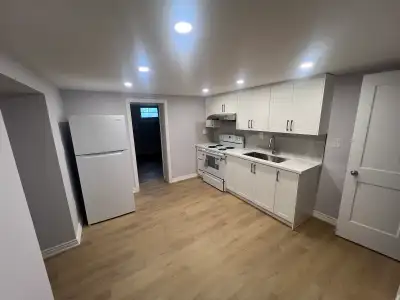Bright and spacious 2-bedroom basement apartment available for rent. Features a private entrance, fu...