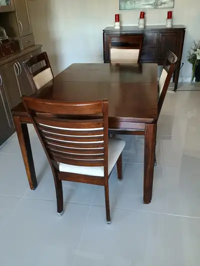 Table and chairs with matching server, View more
