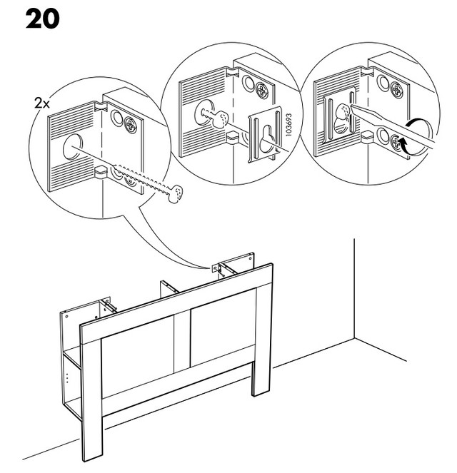 IKEA BRIMNES Queen Headboard w/o Storage in Beds & Mattresses in City of Toronto - Image 4