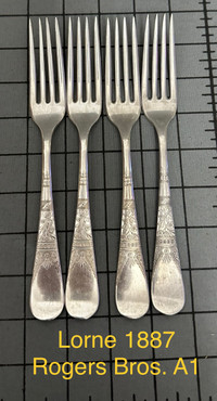 Antique / vintage silver plated spoons Rogers, needed some polis