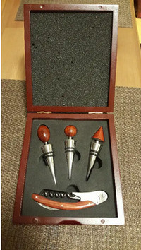 CGI Wine Stopper and Tool Set In Box