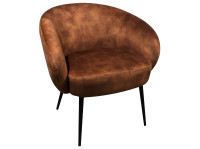 Brown Curved Lounge Chair