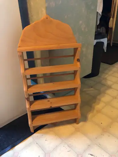 petite étagère décorative en pin, 4 tablettes + top, View more