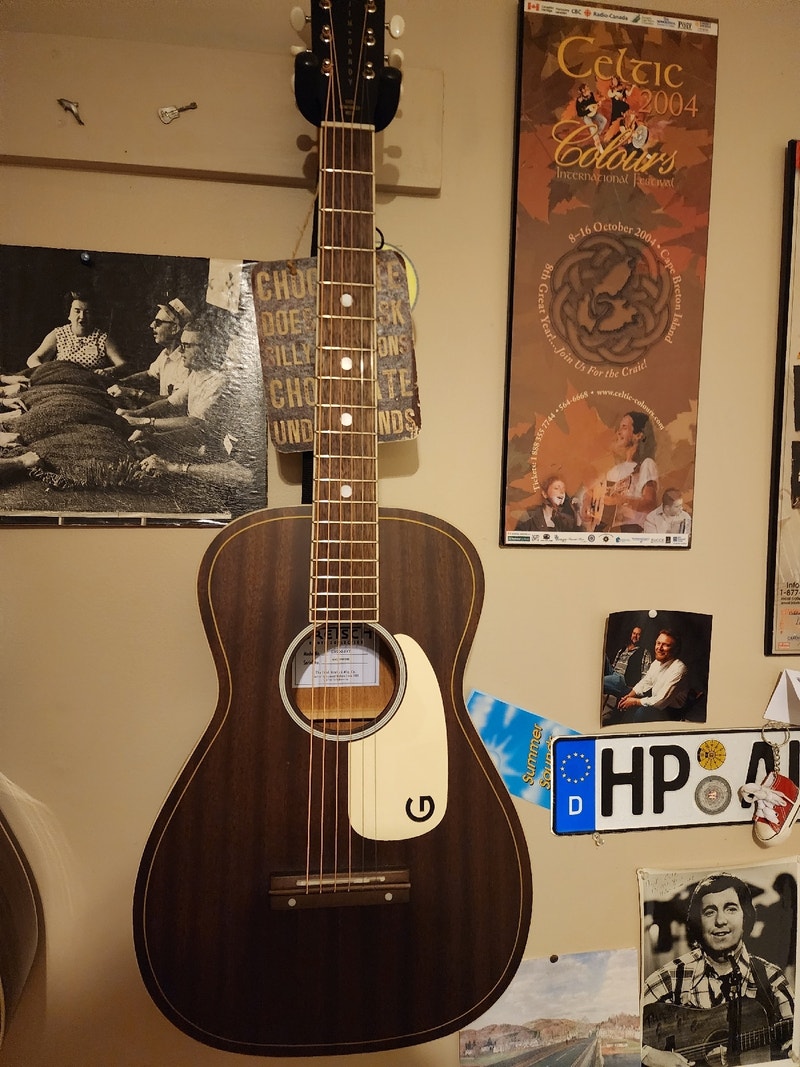 GRETSCH 'JIM DANDY' parlour guitar with NEW K&K pickup installed