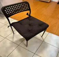 Thick Black Chair Pad for 4 chairs. From IKEA.