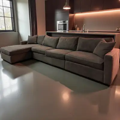 Premium RH Sectional Modular 3 Piece Pull Out Sofa Bed Deep , View more