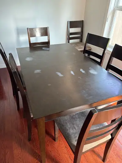 6-8 chairs and kitchen table, View more
