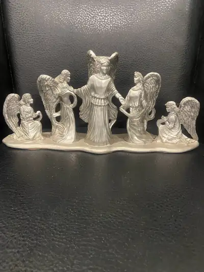 Pewter Angel Candlestick Holder, View more