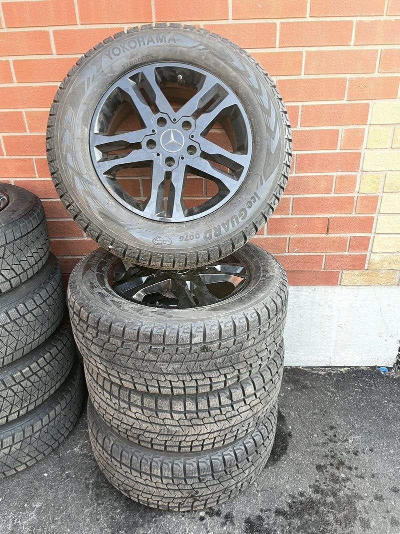 18” OEM Mercedes G Wagon wheels 2656018 Yokohama winters Tires