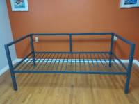 Twin Metal Charcoal Gunmetal Grey Bed Daybed Frame