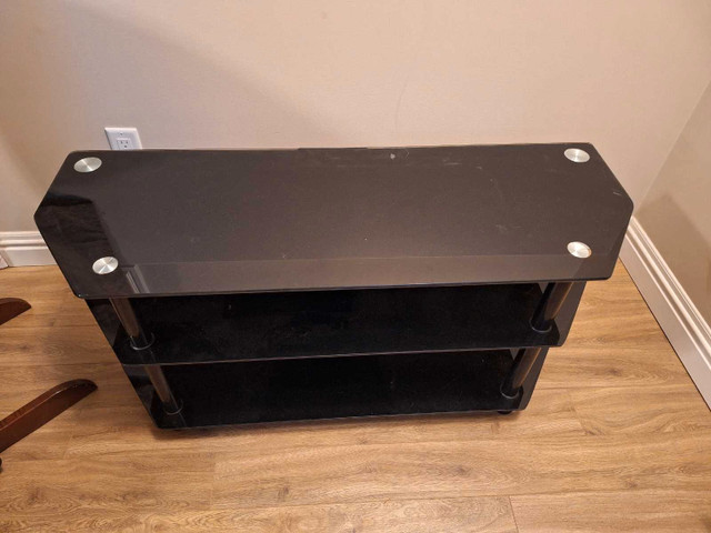 2 tier glass TV stand in TV Tables & Entertainment Units in Bedford