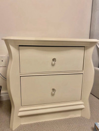 Matching Cream Dresser and Nightstand