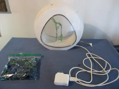 UNIQUE TABLE TOP AQUARIUM-11" X 11"-FILTER/LIGHT/GRAVEL/PLANTS, View more