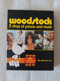 WOODSTOCK ! 3 DAYS OF PEACE AND MUSIC ! 3 BLUE RAY DIRECTORS CUT