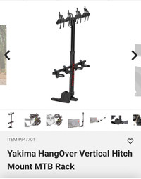 Yakima hang over 4 bikes