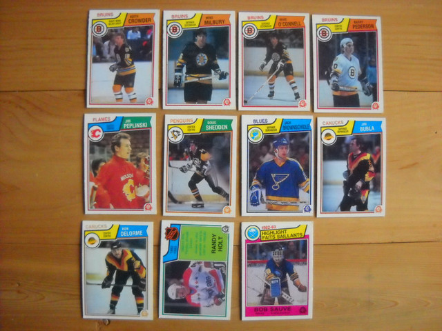 16 cartes de hockey de 1983 dans Art et objets de collection  à Saguenay - Image 2
