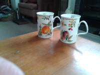 Set of porcelain mugs