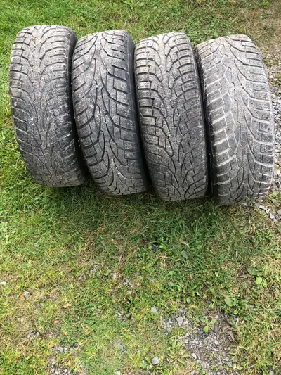 Got 4 winter tires on rims came off 2019 Chev Spark sold the car$400.00
