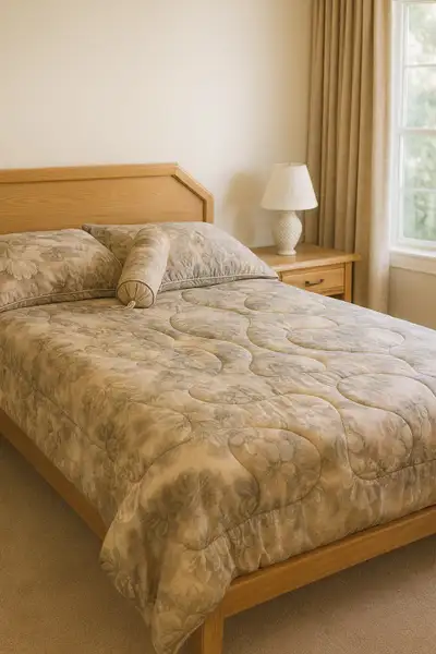 Oak wood Double Bed, View more