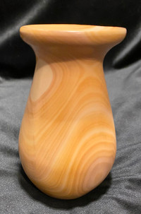 Small Hand Carved Marble Bud Vase