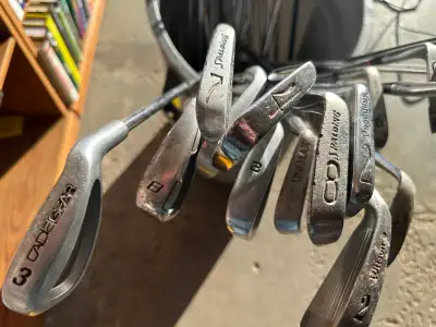 Misc golf clubs 3 bucks each, View more