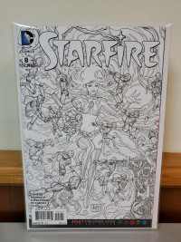 STARFIRE 8 VARIANT COVER ADULT COLORING BOOK HIGH GRADE COMIC 