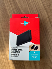 Bluehive 8,000 mAh Power Bank with Battery Charge Indicator