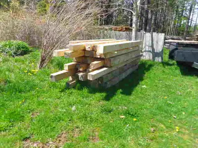 For sale-- rough cut lumber of spruce and fir, about 100 pieces of 2"x4'"x8' at $4 a piece, about 60...