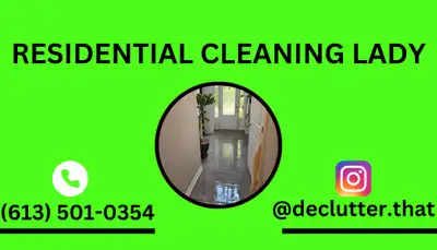 YOUR LOCAL CLEANING LADY (613) 501-0354, View more