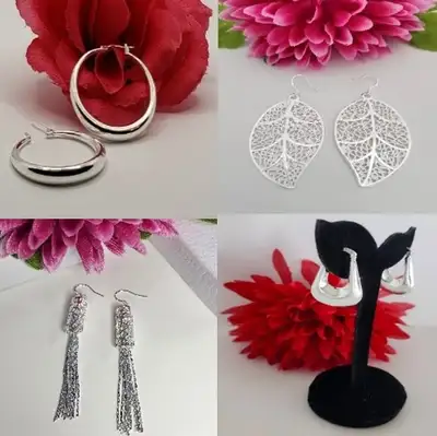 Shop CANADIAN Etsy Store $18 Silver Earrings, View more