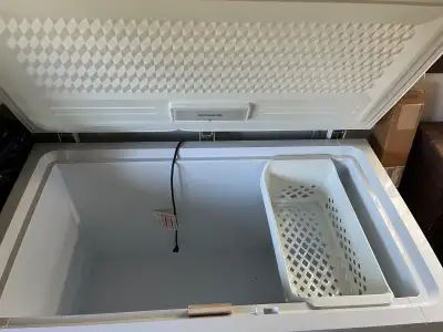 Frigidaire Freezer for sale barely used . Purchased at The Brick in Sudbury . Only a few years old....