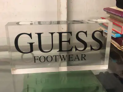 Guess Footwear Advertising Block Sign, View more