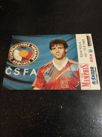 1993 Czechoslovakia football Karel Kula player postcard