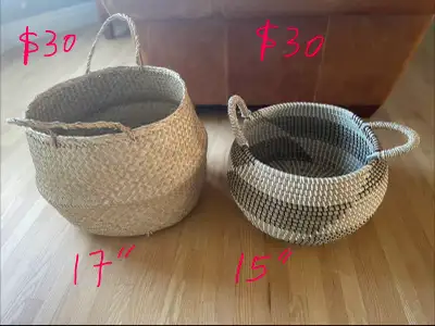 Woven Seagrass Storage Baskets, View more