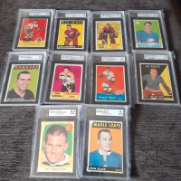 Graded Vintage Topps Hockey Cards