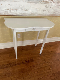 White Console Table with Drawer 