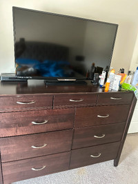Dresser and king bed frame for sale!