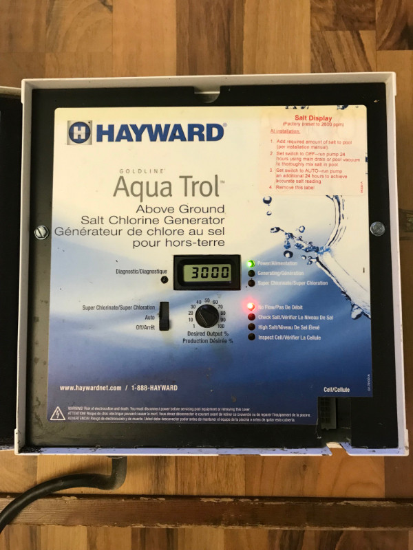 Chlorinateur au Sel Hayward AquaTrol pour piscine hors-terre dans Spas et piscines  à Lévis