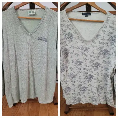 2 COMFORTABLE LONG SLEEVE TOPS, View more